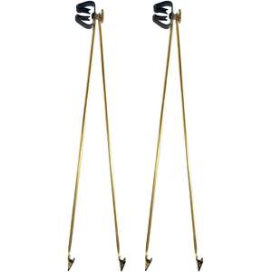 2 PCS Indoor Gold Flagpole Spreader 18 Inches Arm Length Fitting <b>Poles</b> 1 1/8\"-1 3/8\" Diameter - Product Image 6