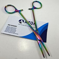 Rainbow Mosquito Forceps Recht voor body piercing Fijne punt Vergrendelbaar handvat Nauwkeurig vasthouden en plaatsen van sieraden