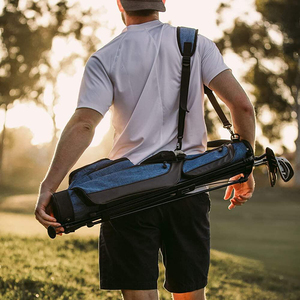 Bolsa de soporte de golf de alta calidad con correa de hombro cómoda lona impermeable para campo de golf y entrenamiento - Product Image 2