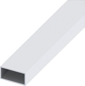 Profilo Tubo Rettangolare in Alluminio Argento Satinato mm 20x10x1 Metri 1 - Product Image 1
