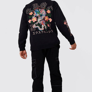 Oversized Pullover 100% Cotton Blended Hooded Hoodies Men Winter Long Sleeve Plus Size Unisex Sweater Sweatshirt for <b>Boys</b> - Product Image 3