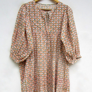 Col en V manches courtes ample cravate teinture caftan gitane rayonne tissu vêtements femme naturel adultes robes de Cocktail robe modeste - Product Image 1