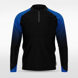 เสื้อซิปสี่ส่วนแบบกลับด้านได้ พิมพ์ลายแบบซับลิเมชั่น เสื้อกีฬาแบบสั่งทำพิเศษ น้ำหนักเบา เป็นมิตรกับสิ่งแวดล้อม เสื้อประสิทธิภาพสูง ปรับแต่งได้สำหรับทีม - Product Image 6