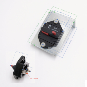 Disjoncteur triangulaire pour bateau automobile, 1 pièce, 60A, à montage en Surface, étanche, avec réinitialisation manuelle - Product Image 2