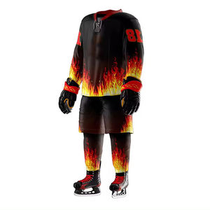 Ropa de hockey sobre hielo personalizada OEM ODM ajuste cómodo buena calidad 100% poliéster secado rápido conjunto de uniformes deportivos para hombres y mujeres - Product Image 2