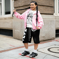 Ensemble deux pièces unisexe adulte, sweat à capuche zippé en patchwork personnalisé, 100% coton épais, streetwear d'hiver, survêtement