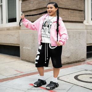 ชุดวอร์มสองชิ้นมีฮู้ดสำหรับผู้ใหญ่และหญิงชุดวอร์มสำหรับฤดูหนาวงานเย็บปะตามสั่ง - Product Image 4