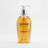 Huile de Douche et Nettoyant Corporel au Ceramide et Bois de Hinoki, Marque Privée OEM, Répare la Barrière Cutanée, Huile Nettoyante pour Peaux Sèches, Démangeaisons et Desquamation, 250ml, Chine