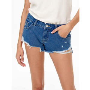 Shorts de Mezclilla Cortos para Mujer, Sexy, de Cintura Baja, Transpirables, a la Moda, Casuales, Rotos - Product Image 6