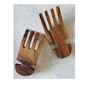 Design élégant Mains de salade en bois Griffes de service Design mordent Mains de salade en bambou de haute qualité à un prix abordable - Product Image 5