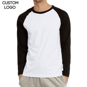 T-shirt à manches longues pour homme en coton 100% surdimensionné, col rond, logo personnalisé, toile respirante, streetwear - Product Image 1