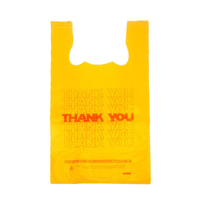 Pas de tarif personnalisé HDPE/LDPE T-Shirt sac en plastique poignée supermarché épicerie biodégradable accepte personnalisé