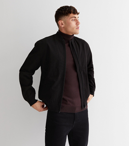 Chaqueta Bomber Negra Personalizable para Hombre con Cuello Alto, Impermeable, Cortavientos y Transpirable, Moda de Invierno, Servicio OEM - Product Image 5