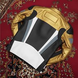 Chaqueta de Motociclista Personalizada de Cuero Genuino con Protección para Motociclistas, Chaqueta de Motocicleta de Poliéster de Alta Calidad para Hombre - Product Image 6