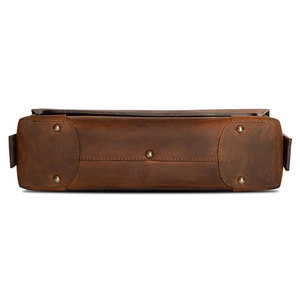 Sacs pour ordinateur portable à la mode pour hommes avec logo personnalisé Sac en cuir véritable étanche de meilleure qualité - Product Image 5