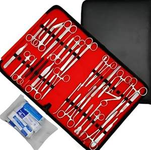 Kit de Instrumentos Quirúrgicos Médicos, Juego de Sutura y Disección para Cirugía Menor, 137 Piezas, Juego de Instrumentos Quirúrgicos para Estudiantes, Aprobado por ISO - Product Image 1