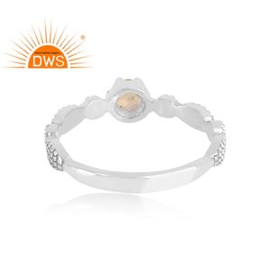 Anillo llamativo de piedras preciosas de ópalo etíope Natural de plata de ley de gran venta, joyería personalizada para mujer, regalo para ella - Product Image 4