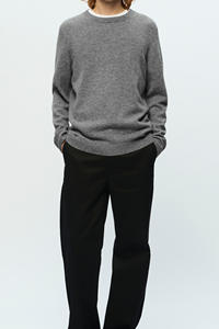 เสื้อสเวตเตอร์ถักนิตติ้งของผู้ชายอินเทรนด์ขายดี100% ผ้าคอตตอนนิ่มแห้งเร็วสั่งปักโลโก้ได้ตามต้องการ - Product Image 6