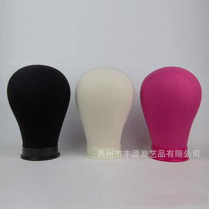 Nhà Máy Giá đen tóc giả cắt tỉa và tạo kiểu mannequin đầu tóc giả hiển thị và Restyling màu hồng đỏ bọt nút chai vải đầu - Product Image 4