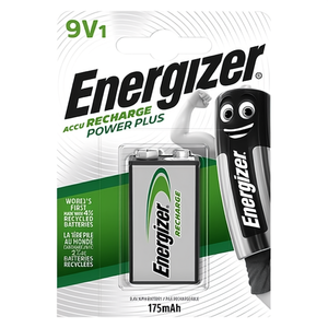 POWER PLUS แบตเตอรี่ทรานซิสเตอร์แบบชาร์จไฟได้ 9V 175mAh ดิจิตอล 1 ชิ้น - Product Image 2