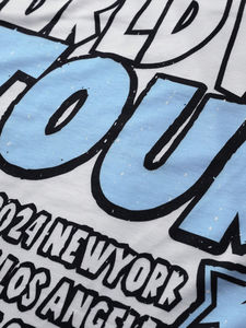 เสื้อยืด2ชิ้นสำหรับผู้ชายกางเกงผ้าฝ้ายโอเวอร์ไซส์ผ้าฝ้าย100% ลายกราฟิกแบบสตรีทแวร์ฤดูร้อน - Product Image 6