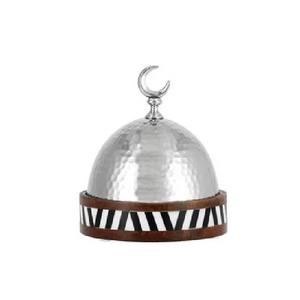 Casserole arabe moderne en aluminium et en bois Faite à la main de luxe de table Passe au lave-vaisselle Écologique Prêt à l'induction - Product Image 1