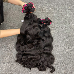 2024 Meilleure vente Extensions de cheveux vietnamiens ondulés naturels soyeux et doux au toucher Machine Double trame droite Style meilleur vendeur - Product Image 4