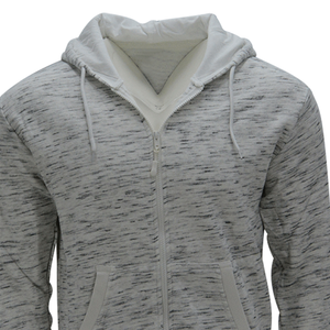 Design personnalisé pour hommes de grande taille Hauts de gymnastique d'hiver Bas de survêtement à fermeture éclair complète Joggers à capuche Motif solide Ensemble 2 pièces écologique - Product Image 3