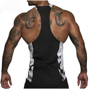 Vêtements pour hommes en gros à prix avantageux, débardeurs de fitness personnalisés, 100% coton respirant, logo personnalisé, couleur tendance - Product Image 5