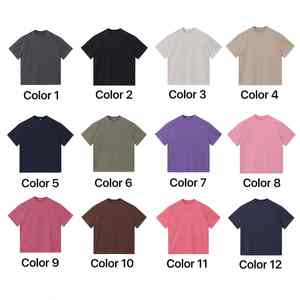 Camiseta de hombre Vintage lavada con ácido personalizada DTG Puff estampado de gran tamaño 100% algodón camiseta para hombre - Product Image 4