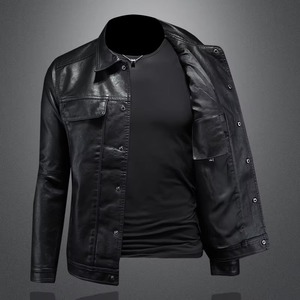 Chaqueta Varsity de Moda para Hombre, Nueva Colección de Otoño, Color Sólido, Cuello Alto, Corte Entallado, Logotipo Frontal, Tallas M-5XL - Product Image 1