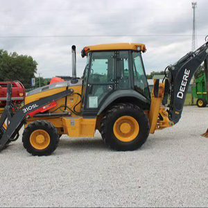 รถแบคโฮดีเซล John Deere 410 ปี 2024 พร้อมรถตักล้อยางหน้า  ใช้ปั๊ม KYB ประสิทธิภาพสูง รถตักล้อยางขนาด 3 ตัน  เครื่องยนต์ Caterpillar - Product Image 1