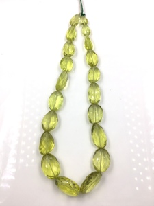 ลูกปัดเลมอนควอตซ์ธรรมชาติทรงเหลี่ยมสำหรับทำเครื่องประดับอัญมณี สร้อยคอ - Product Image 6