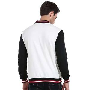 Chaquetas universitarias de nuevo estilo universitario a la venta, chaquetas de béisbol con manga de cuero de lana de Color contrastante, ropa para hombre, diseño personalizado OEM - Product Image 2
