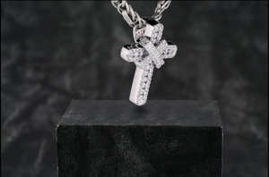 Personalizable 925 Plata Hip Hop Colgante Iced VVS1 Diamante Moissanite Street Fashion Cross Baguette Diseño Cristianos - Product Image 3