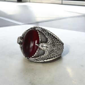 Anillo Azuris de Plata de Ley 925 para Hombre, Estilo Otomano, Piedra Natural Turca, Acabado Negro, Joyería Premium, Modelo de Moda - Product Image 1