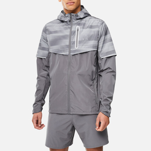 Ensemble survêtement personnalisé en nylon pour homme, veste coupe-vent à capuche et short de sport, fabrication sur mesure - Product Image 1