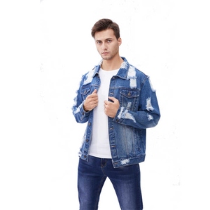 Chaqueta Vaquera Clásica para Hombre en Lavado Ácido, Estilo Desgastado, Corte Ajustado, Ideal para Ropa Urbana Informal - Product Image 6
