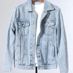 Meilleures tendances de veste en jean pour hommes Distressed Vintage Stylish and Durable Versatilité Maîtriser le look Vestes en jean pour hommes - Product Image 1