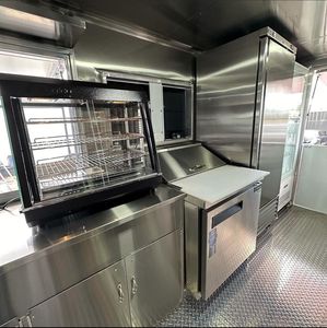 Food Truck Rose Thème Mexicain 5,8M Véhicule de Service Extérieur Motorisé Corps en Acier Inoxydable Nettoyage Facile - Product Image 6