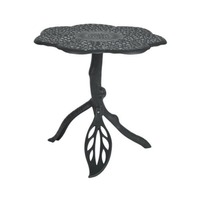 Table d'appoint ronde contemporaine en fer avec finition mate et design minimaliste élégant pour les intérieurs modernes de maison et de bureau