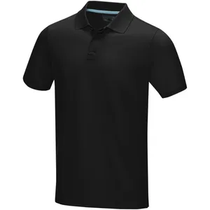 <b>Polo</b> Graphite for <b>Men</b> Organic Fabric Short Sleeve Promotional <b>Polo</b> <b>Shirts</b> - Product Image 2