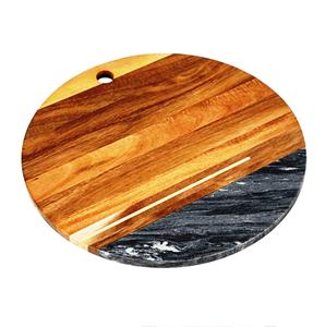 Planche à fromage avec poignée Planche à découper rectangulaire en bois d'acacia Blocs à découper personnalisés en gros Blancs et bruns fabriqués en Inde - Product Image 4