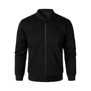 Chaqueta de bombardero negra para hombre de alta calidad hecha a medida chaquetas de bombardero personalizables transpirables de talla grande para hombre - Product Image 4
