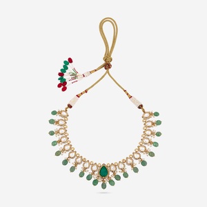 Kundan Necklace 187885 Elegant <b>Wedding</b> <b>Accessory</b> - Product Image 4