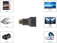 Adaptateur Mini HDMI 5 pièces léger pour projecteur 3D 4K, tablette et ordinateur portable, avec adaptateur HDMI femelle vers Mini HDMI mâle plaqué or