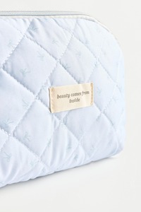 Custom Logo Quilted Cosmetic Bag Portable <b>Makeup</b> Organizer OEM Travel Beauty <b>Case</b> Private Label - Product Image 5