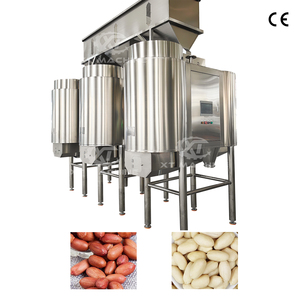 Hiệu quả cao Tự động PLC điều khiển đậu phộng blanching máy không khí-powered Snack chế biến phù hợp trọng lượng động cơ mang - Product Image 4
