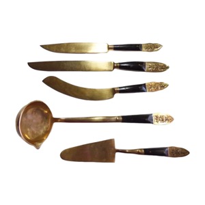 Juego de cubiertos de acero inoxidable de 5 tenedor cuchara cuchillo productos de la mejor calidad a precios al por mayor manijas de diseñador juegos de cubiertos - Product Image 4