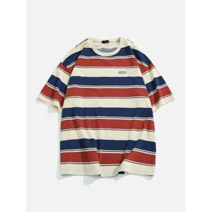 เสื้อยืดแขนสั้นสำหรับผู้ชายเสื้อยืดผ้าฝ้าย100% ออกแบบได้ตามต้องการเสื้อยืดลำลองสำหรับเด็กผู้ชายดีไซน์รูปดาว - Product Image 6